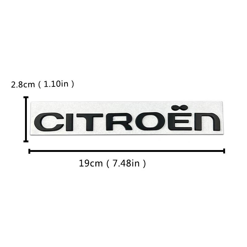Metallplakette Auto Heckklappen-Emblem für Citroen C4 C3 C5 C1 DS3 DS5 DS4 Jumper Xsara C-Elysee Picasso Nemo Aufkleber Zubehör PR7