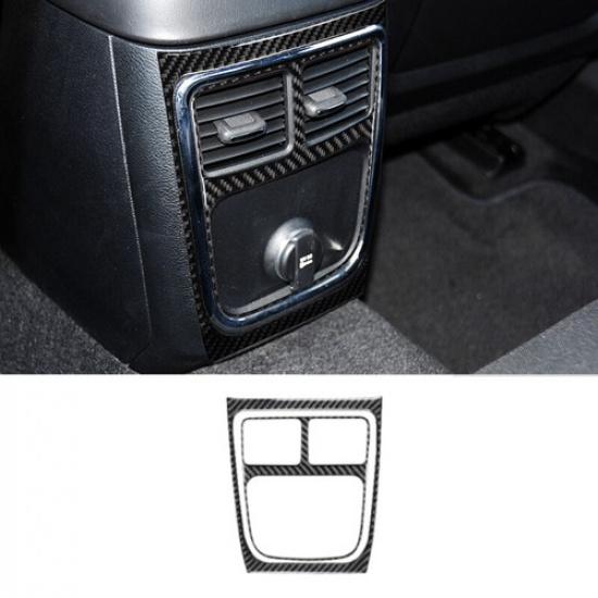2x Carbon Fiber Rear Air Vent Outlet Frame Cover for Dodge Charger 2015-