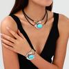 Spiral Snail Acrylic Jewelry Set Ladies Necklace Bracelet Combination