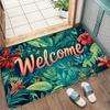 Welcome Doormat Vibrant Floral Pattern Non-Slip Rug for Indoor Outdoor High Traffic Areas Perfect for Valentine'S Day Spring Mat
