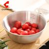 Set of 3 Stainless Steel Mixing Set Small Thicker Salad Bowls Set Easy Clean Nesting Bowls for Space Saving Storage for Baking