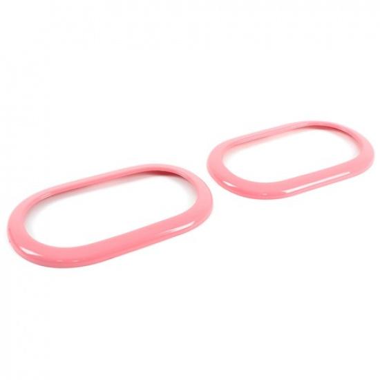 Pink ABS Interior Door Handle Trim Cover For Benz Smart Fortwo W451 2016-