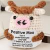 Positive Energy Pocket Hug Crochet Doll, Mini Handmade Knitted Plush Potato Turtle Vegetable Duck Funny Support Gift With Card