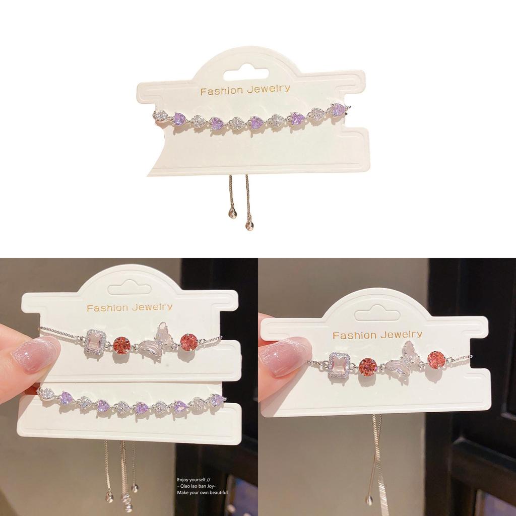 Zircon Butterfly Adjustable Bracelet For Women With Elegant Style And Gift Option