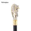 Golden White Horse Fashion Walking Stick Decorative Cospaly Vintage Party Fashionable Walking Cane Crosier 94.5cm