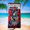 P-Pantera Band Microfiber Blanket Quick Drying Beach Towels Oversized Printing Super Absorbent Pool Towel Blanket