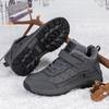 Winter Velvet Thickened Warm Non-slip Outdoor Cotton Shoes Casual High-top Walking Shoes Anti-splashing Mother Shoes