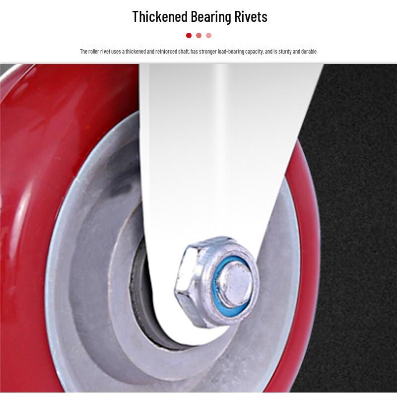Zhendi DR175 Heavy-Duty Industrial Caster Wheel with Brake
