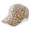 Shiny Sequins Baseball Cap Blingbling Sun Hat Simple Sequin Baseball Hat  Street Dance