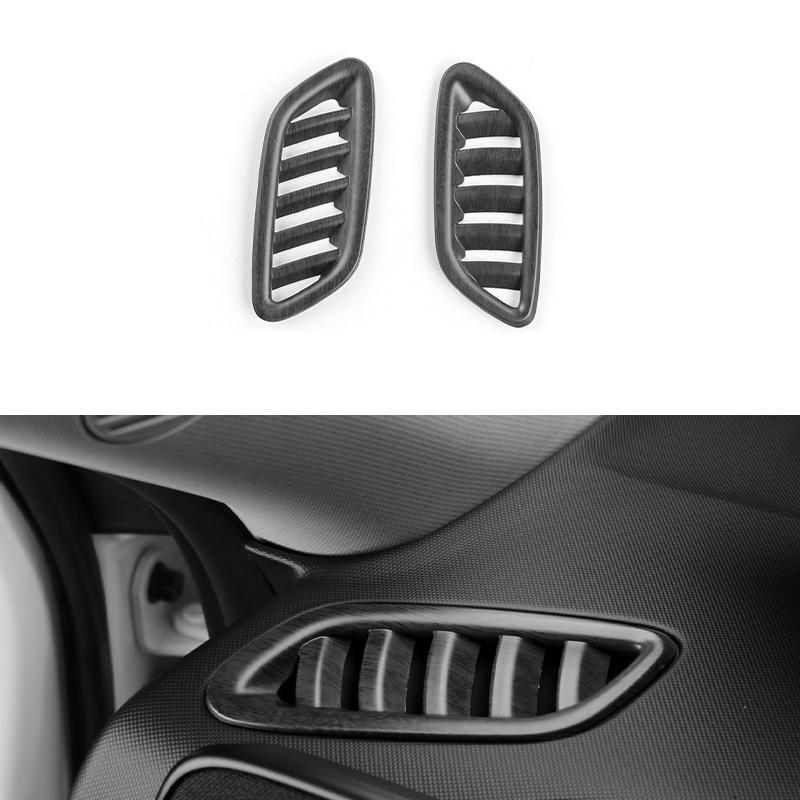 For Hyundai KONA SX2 2026 2026 2pcs ABS Carbon Fiber Car Interior Upper Air Vent Outlet Cover Trim Accessories LHD