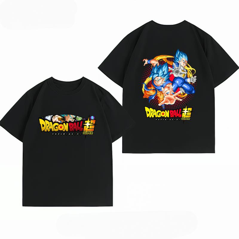 Unisexs Clothing 100 Cotton Summer TShirt Dragon Ball Super Gogeta Vegito Print Anime Tops