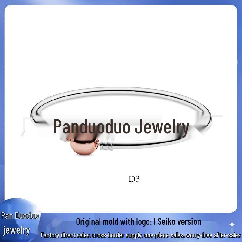 

Браслет-цепочка «Змея» из серебра 925 пробы с круглой застежкой для женщин 17cm