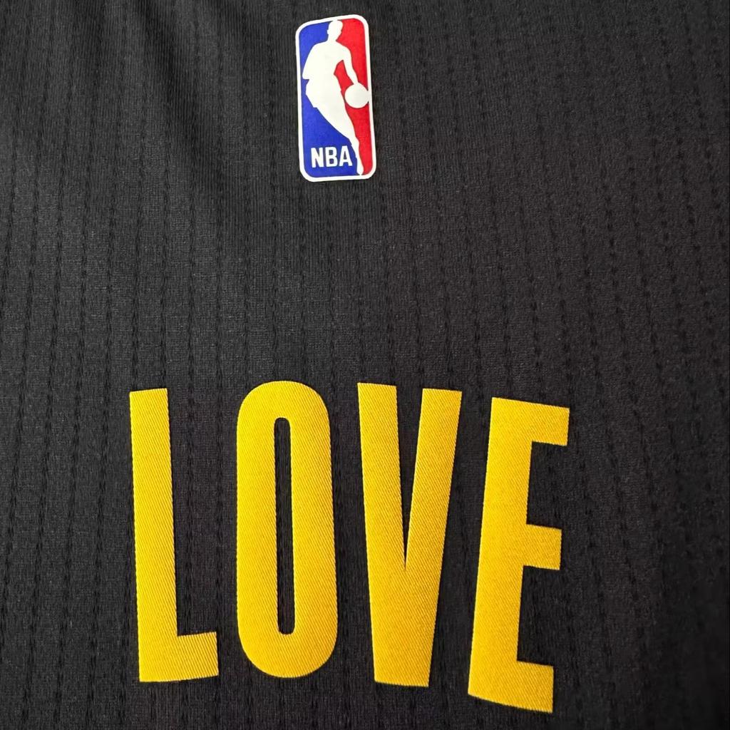 Adidas X NBA Collaboration Cavaliers Fashionable Short Sleeve Basketball Jersey Unisex Jersey Black 7470A-3QV-K92630