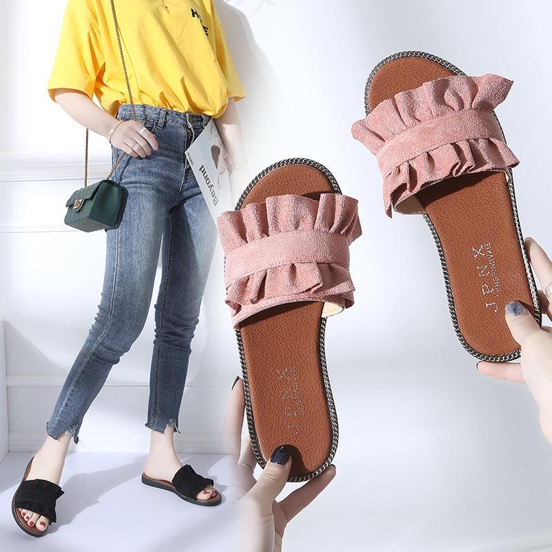 Korea Style Ladies Womens Flats Slip On Comfy Flip Flop Slider Slippers Sandals In Chic Colors