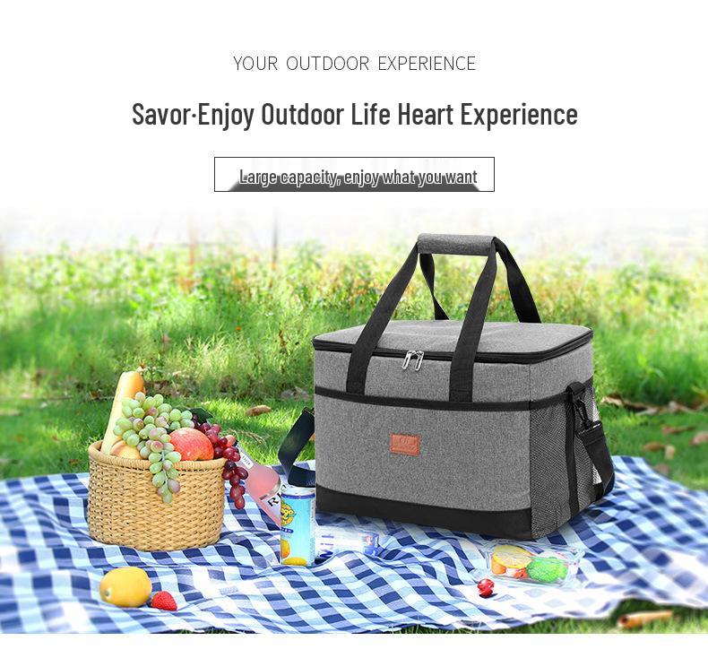 Insulated Food Delivery & Picnic Bag with Ice Pack