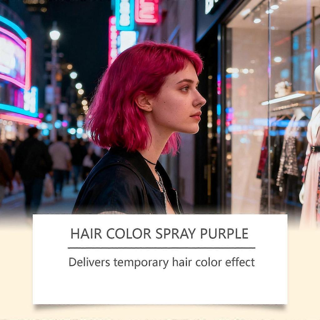 Red Temporary Hair Spray Portable, Easy-To-Use Hair Color & Styling Spray, Washable, Adds Volume and Texture (Red)