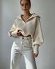 Popular 2026 European and American Foreign Trade Autumn and Winter New Knitted Sweater Knitted Sweater Lapel Pullover Women's Top