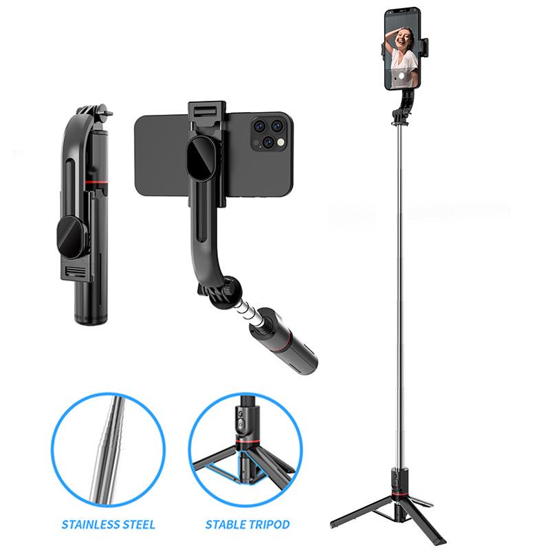 Custom Logo Mobile Phone Holder & Anti-Shake Retractable Selfie Stick Tripod for Live Streaming & Photography