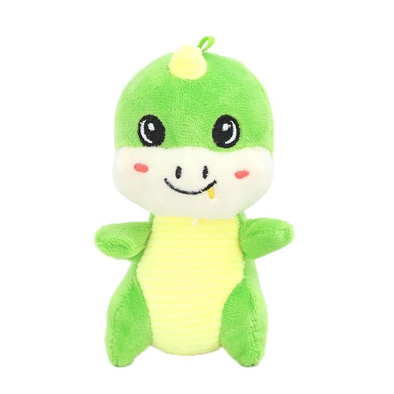 Cute Tiny Dinosaur Baby Plush Keychain Super Soft Crystal Velvet Stuffed
