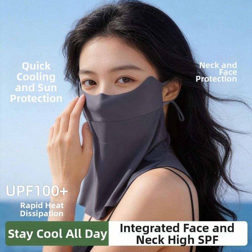 Shoulder/Neck Protection Sunscreen Seamless Face Mask UPF100+ 360° Wrap-around Facekini  Outdoor