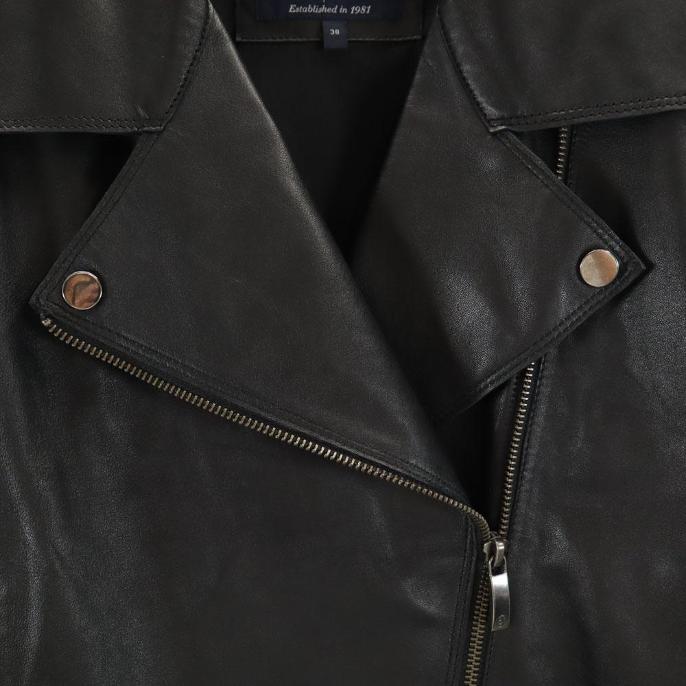 Armani Jeans Jehněčí kůže Biker bunda 38 černá Dámská Použitá