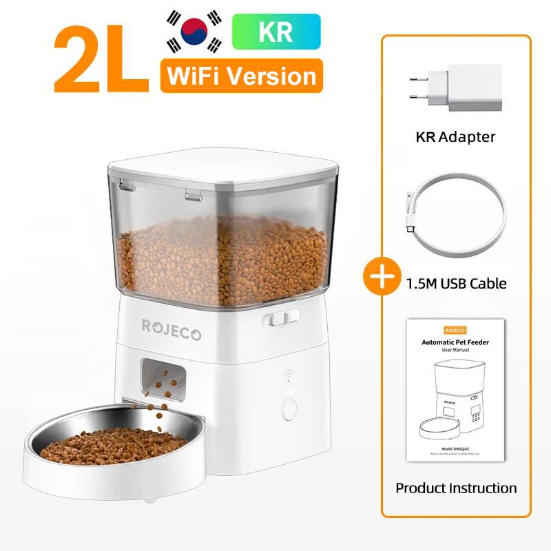 ROJECO 2L Automatic Cat Feeder WIFI