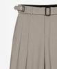 Sinkia Buckle Strap Wide Trousers Warm Grey