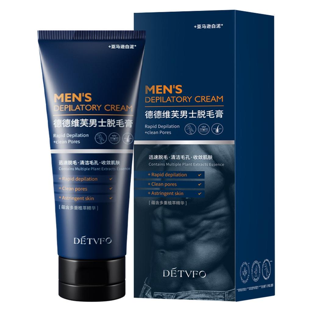 Deweifu Hair Removal Cream For Men's Armarms, Hands, Legs, And Chest Hair Removal Cream, Suitable For The Whole Body, 100g