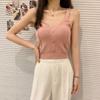 V-neck Small Vest Halter Women's Summer New Korean Version with Slim-fit Knit Bottom Top
