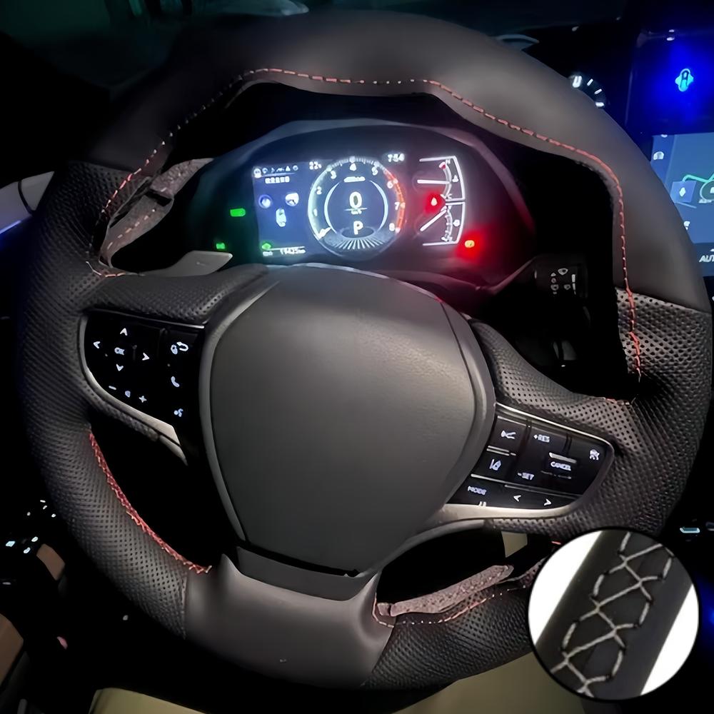 For Lexus NX ES LS Es200 300h Rx300 Nx200 Ct200h Car Accessories Hand Stitched Artificial Leather Non-slip Steering Wheel Cover