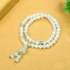 Tianshan Green Leaf Dongling Jade Round Pendant Bracelet