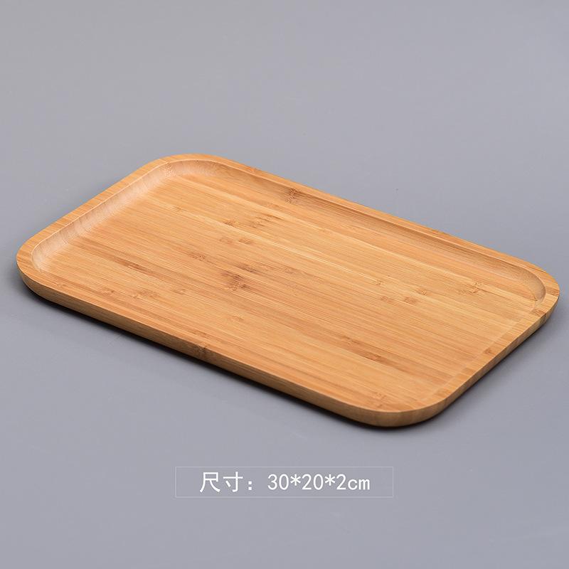 Bamboo tray bamboo tea tray Japanese bamboo tray rectangular snack tray round tea set fruit tray wooden trays