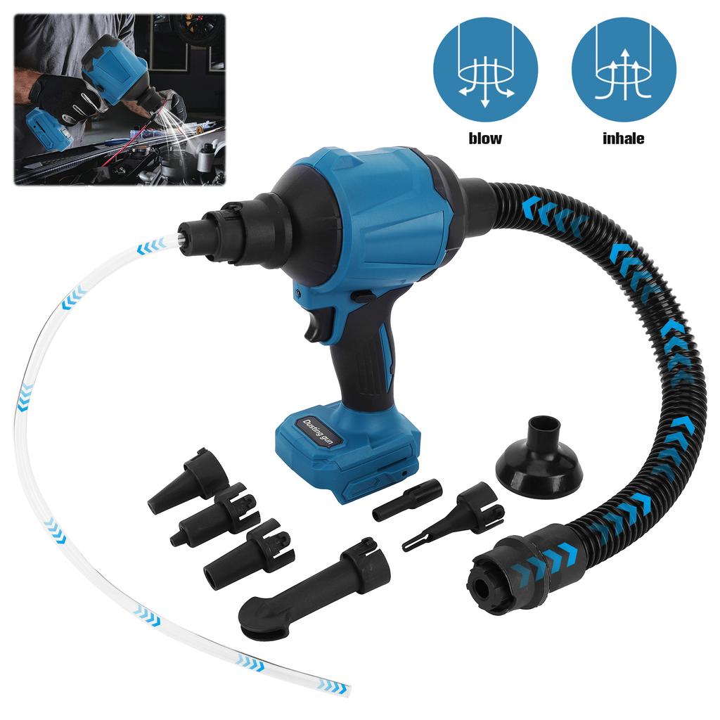50000RPM Brushless Motor Air Blower with 7 Accessories Handheld Inflator Cleaner Lightweight for PC Keyboard Pool Outdoor Indoor