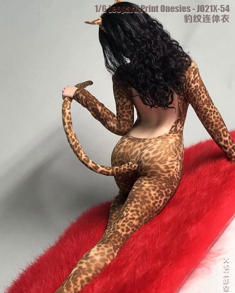 [TOYBARJAPAN] 16 Scale Figure AccessoriesJOA JO21X-54 Women's Sexy Cat Beauty Leopard Print Bodysuit Set (Body, Head, and Shoes Not Included)