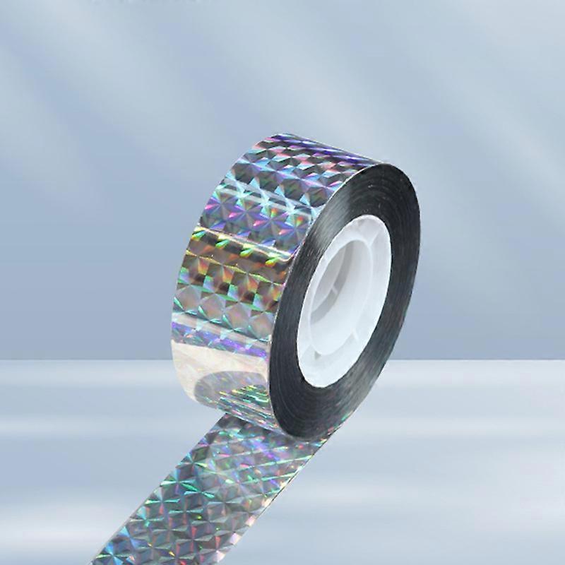 Bird Repellent Ribbon, Reflective Tape for Wildlife Management, Durable and Waterproof Design for All Weather Conditions, Multipurpose Holographic