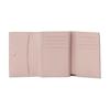 Vivienne Westwood Executive Clasp Metal 3D Logo Embossed Texture Design Leather Wallet Women wallet Pink 1320952073-070