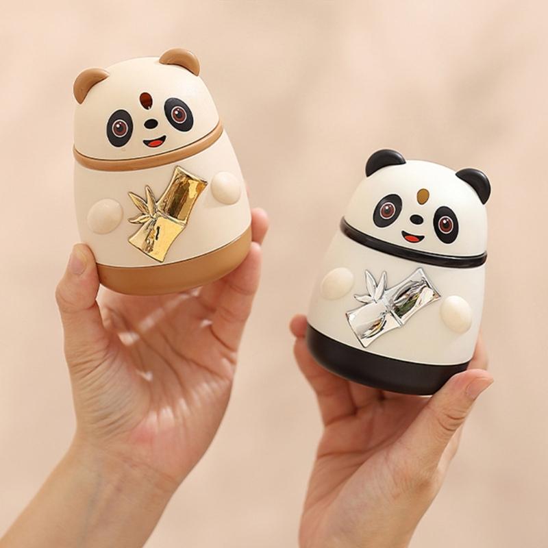 Niedlicher Panda Zahnstocherhalter Behälter Automatischer Zahnstocherspender Drucktyp Zahnstocherbox für Zuhause Bar Party