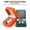 with Pillow Wristwatch Display Case PU Leather Travel Jewelry Organizer  for Men Gift