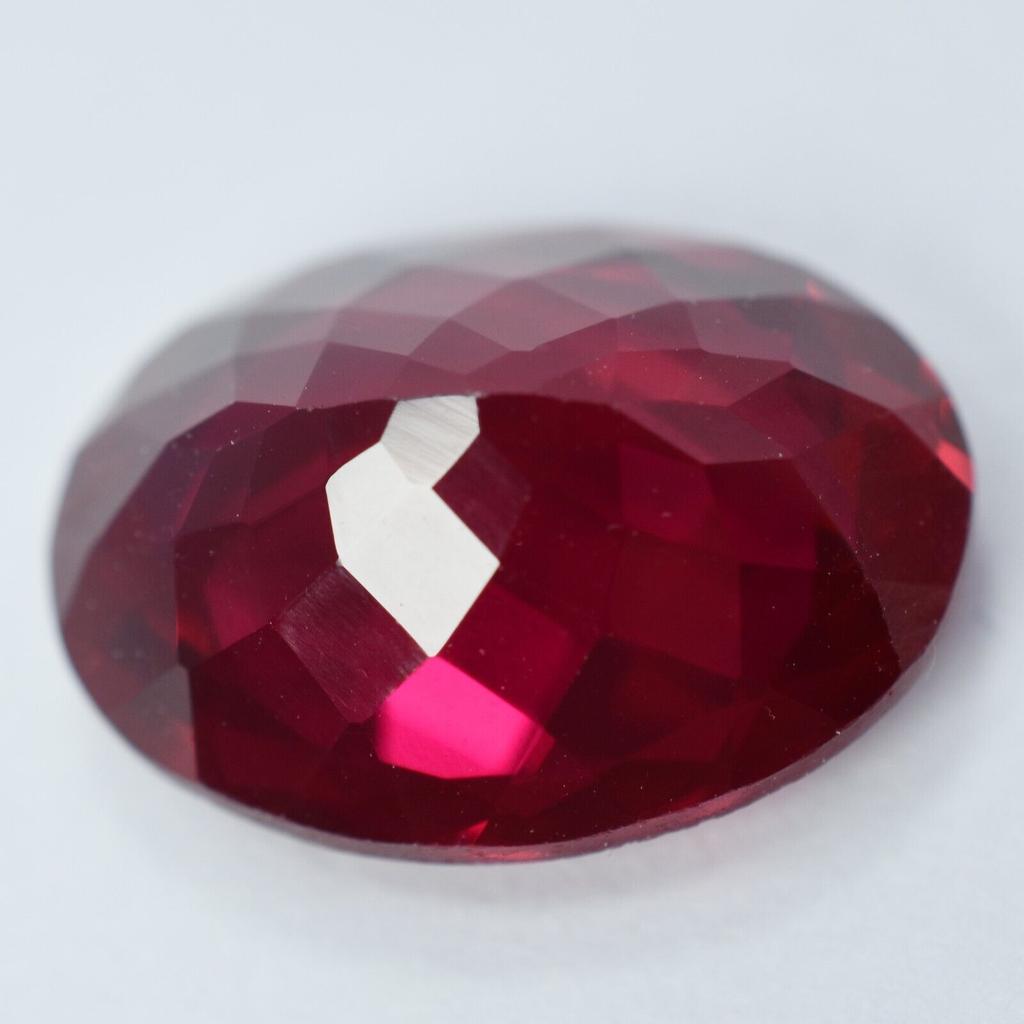 Natural Red Ruby Loose Gemstone 12.75 Ct Oval Cut for Jewelry Making and Gem Collections