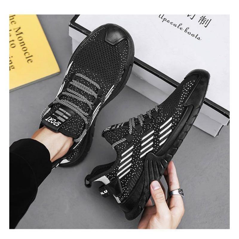 Men's Breathable Fly Woven Mesh Sports Shoes for Students, Casual Running Shoes