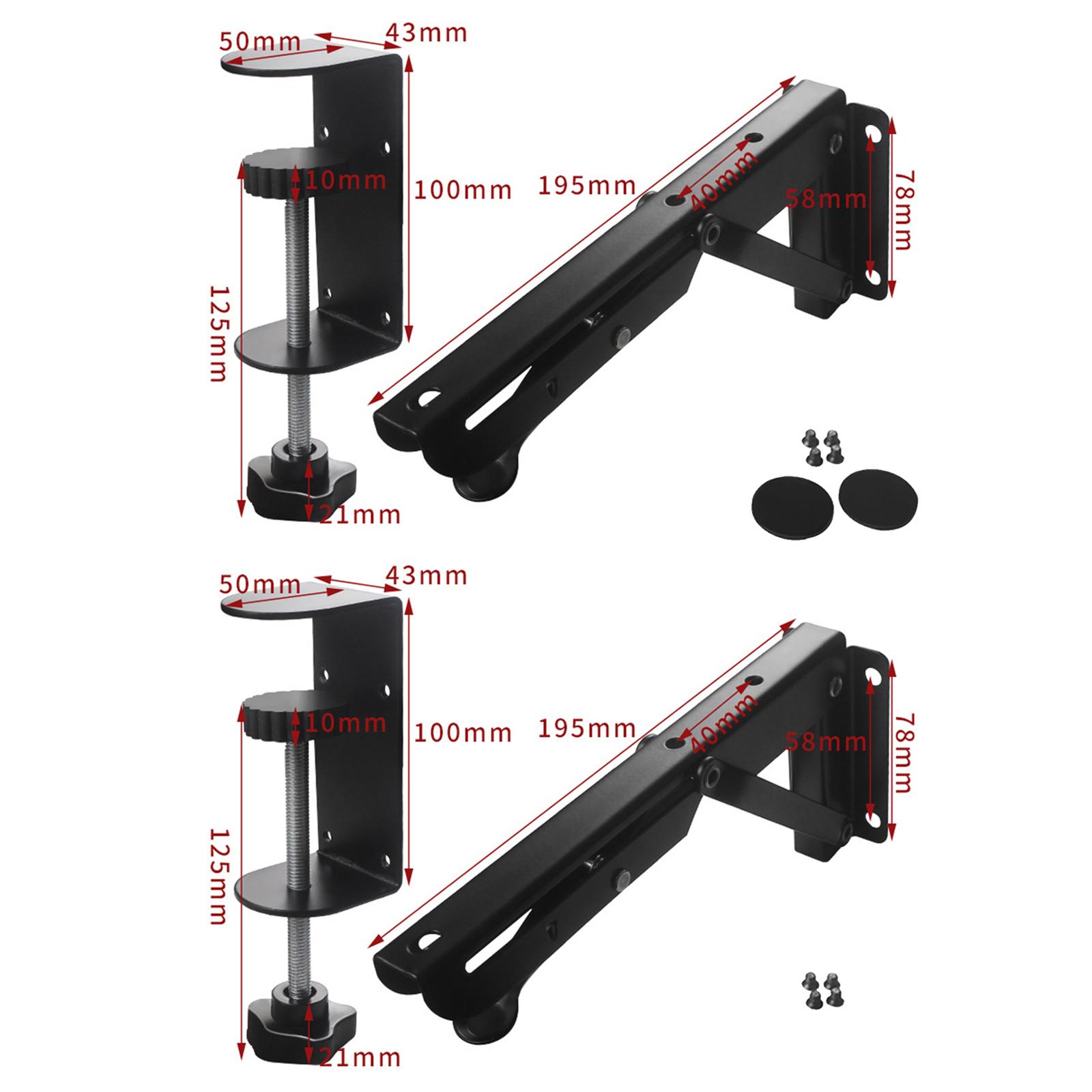 

Upgraded Shelving Bracket Desktop Iron Rack Keyboard Holder Support Undermount Hand Holder Desk Extender Plate Table B