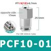 Pneumatic Connector 304 Stainless Steel PCF 1/8” 1/4” 3/8” 1/2” BSP Internal Thread Pneumatic Hose Air Pipe Quick Fitting