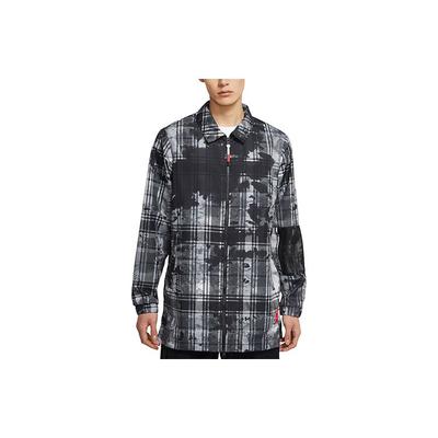 Kyrie Locker Sport Bedruckte Karierte Webjacke Herren Oberbekleidung Schwarz CK6752-010