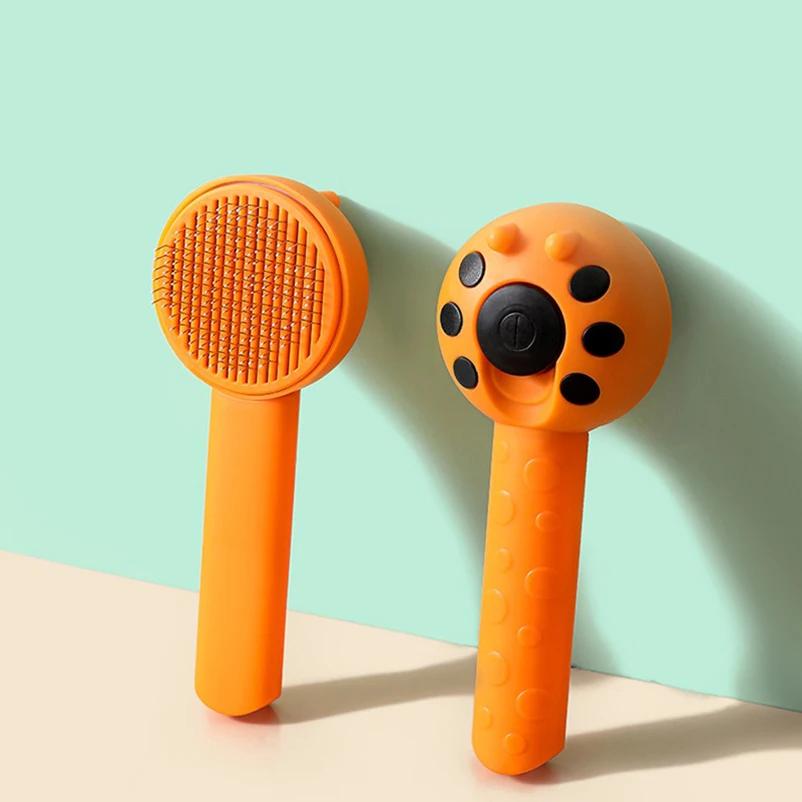 

Расческа для домашних животных, щетка для кошек и собак, удаление шерсти, расческа с иглами из нержавеющей стали, очистка волос, красота, уход за кожей, щетки для ухода за домашними животными и собаками, принадлежности оранжевый