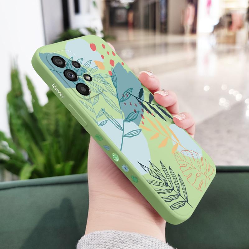 

Sparse Leaf Phone Case For Samsung Galaxy A73 A53 A33 A23 A13 A03 A72 A52 A52S A32 A22 A12 A71 A51 A31 A21S 4G 5G Cover Samsung A52