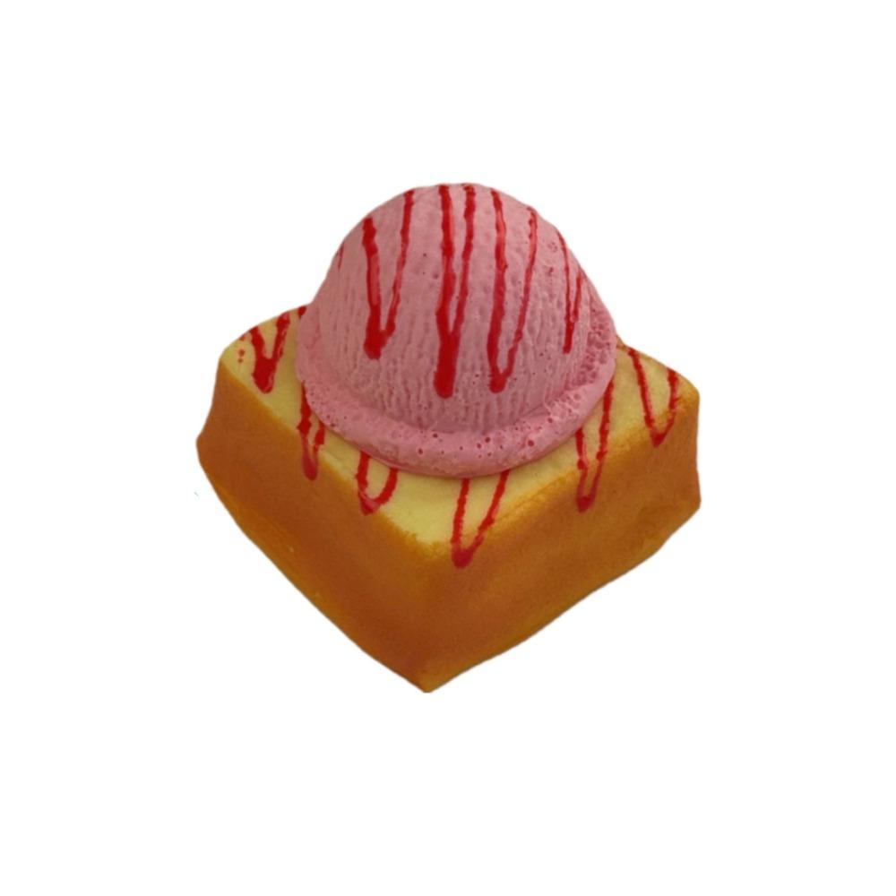 Creative Ice Cream Bread Squeeze Toy Super Soft Slow Rebound Fidget Toy Office Desk Toy розовый