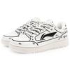 Li Ning Tianji Slip Resistant Abrasion Resistant Low top Skateboard Shoes Unisex White Black AGCU096-5(Team131- S)