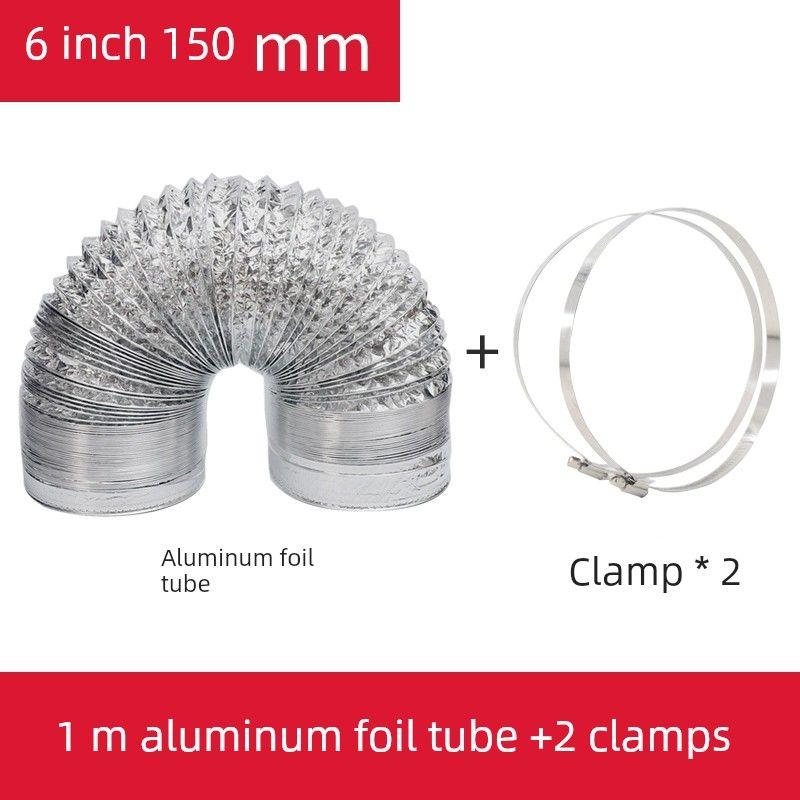 Exhaust Fan Exhaust Duct Thickened Aluminum Foil Vent Pipe Ventilating Fan Hose Kitchen Range Hood Smoke Vent Tin Paper Tube