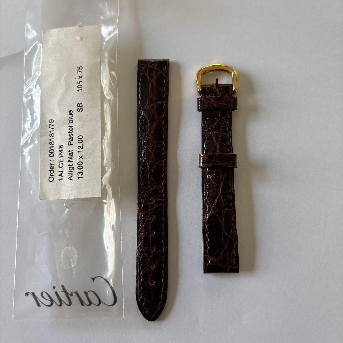 Used Cartier Cartier genuine watch strap crocodile 13mm