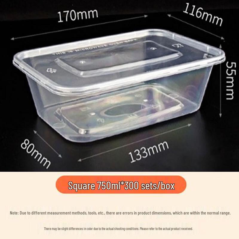 Luqian Jednorázové plastové nádoby na potraviny